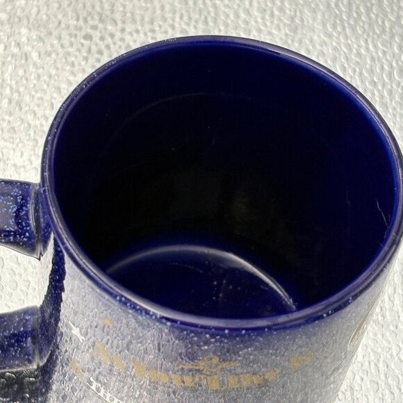 VTG 90s Oregon Shakespeare Festival‎ Ceramic Mug Blue 1997 elizabethan theater - Picture 8 of 9